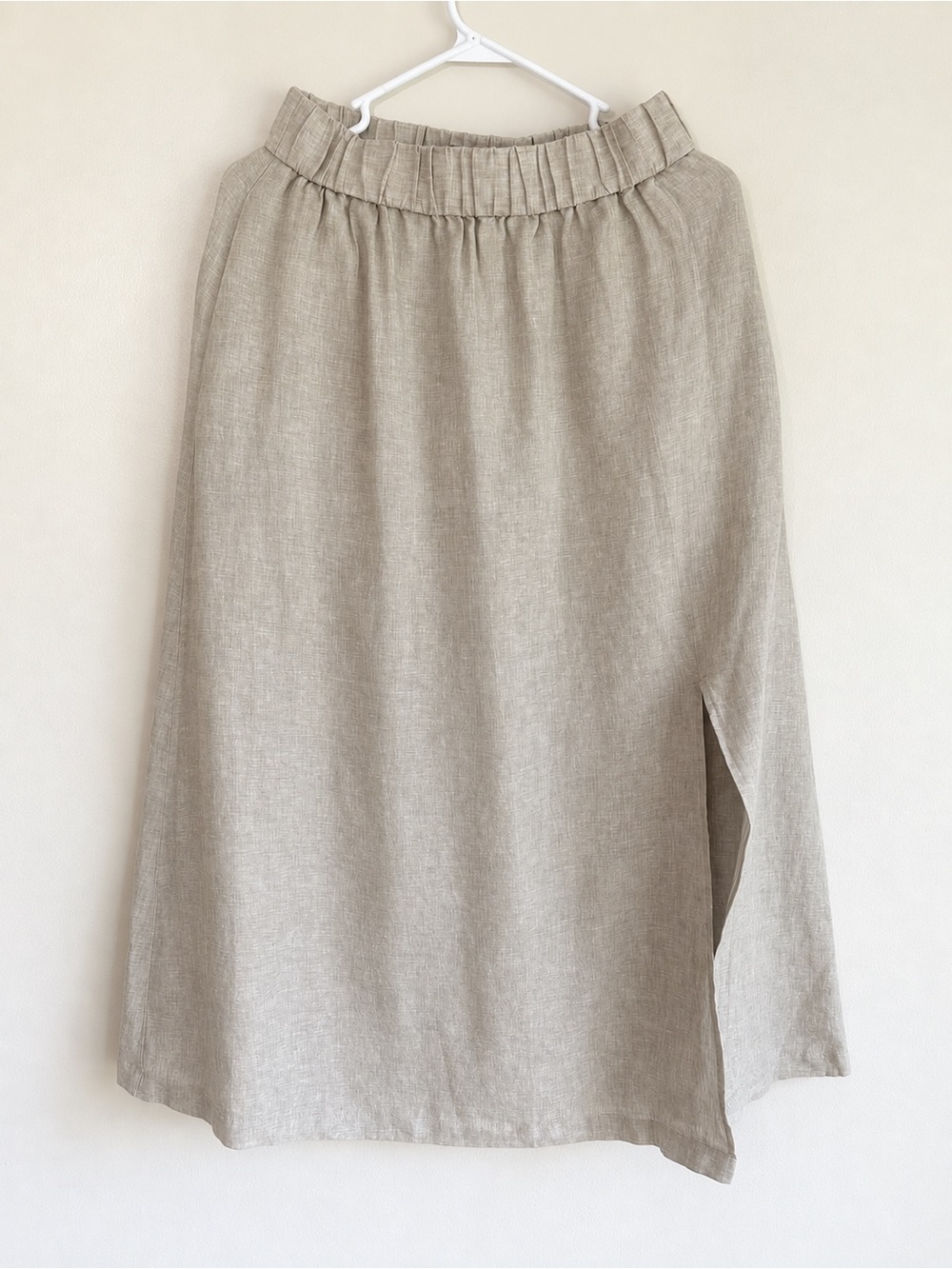 Quince 100% Linen Maxi Skirt in Flax, NWOT, size small